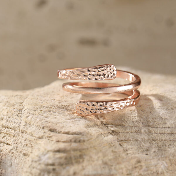 Wholesale Bohemian Hammered Multi Layer Retro Ring Zinc Alloy Electroplating Fashion Jewelry Gift