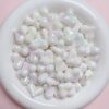 oly-d5ec61dc74f0a4cfee0506ddfcf14f25 Wholesale Cream Electroplated Heart Acrylic Loose Beads DIY Jewelry Making Boutique Gift Craft Supply