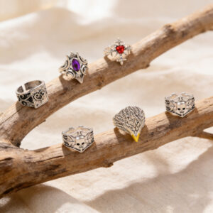 Wholesale Vintage Zinc Alloy Ring With Skull Eagle Cross Design Trendy Jewelry Accessory For Gift And Everyday Wear