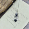 Wholesale Dark Punk Retro Moon Pendant Necklace Antique Silver Zinc Alloy Fashion Accessory For Gift And Boutique Resale