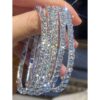 Wholesale Rhinestone Tennis Bracelet Silver Plated Pink Crystal Chain Bracelet Trendy Women S Casual Jewelry Gift