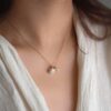 Wholesale Tropical Fish Pendant Necklace Blue Zircon Oil Drop Design Fashion Jewelry Accessory Gift