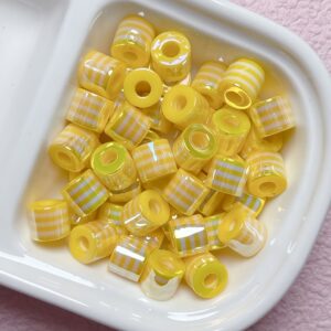 02-yellow / Size is about 10*9mm, hole diameter is about 4.5mm