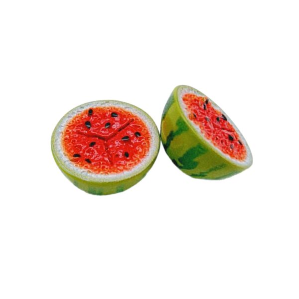 oly-d7005eb7d4cb4f04a1c503f5da60a984 Wholesale Resin Watermelon Half Cut Charm DIY Keychain Accessory Gift
