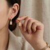 oly-d729a5f50efbb9b96b532d05a8d5e0df Wholesale Electroplating Copper Six Pointed Star Earrings Fashion Zircon Micro Set Stud Earrings Trendy Party Everyday Jewelry Gift For Boutique Resale