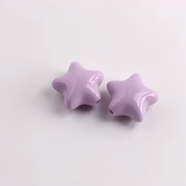 Wholesale Acrylic Candy-Colored Five-Pointed Star Loose Beads for DIY Phone Charms, Keychains, Craft Supply and Fashion Accessory Making