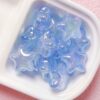 oly-d77a522ce81a58229580f95a45c73235 Wholesale Glow in the Dark Orange Star Acrylic Beads 22mm UV Coated Electroplated for DIY Phone Chain Keychain Jewelry Making