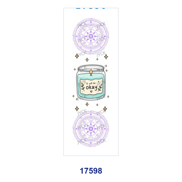 oly-d78c6c6e7d52be3cc0bcb467c36017d4 Wholesale 2/8/16pcs Soft Pastel Inspirational Girl Style Pen and Bookmark Stickers UV DTF Wraps