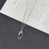oly-d792db494ac8373350b901343e898cdc Wholesale Elegant Oval Hollow Flower Pendant Necklace Fashion Jewelry Accessory For Boutique Gift Resale
