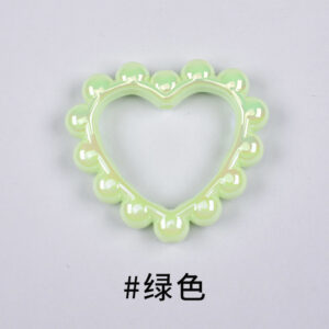 15-Green / Size is about 39 * 43mm, aperture is about 2.6mm