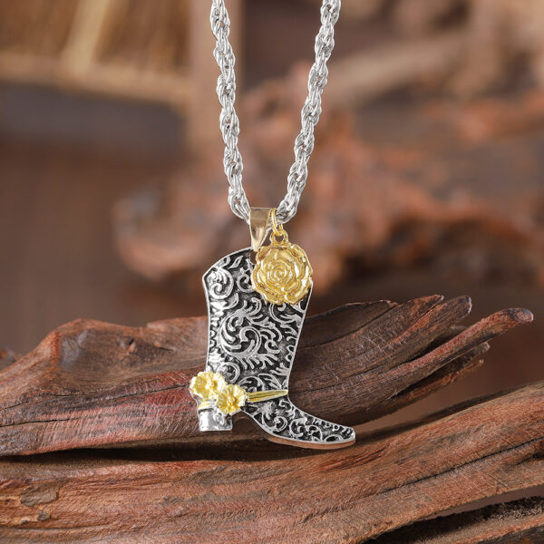 oly-d7999474277725d59a3b8c686069709b Wholesale Hip Hop Punk Boot Pendant Necklace Fashion Jewelry Gift