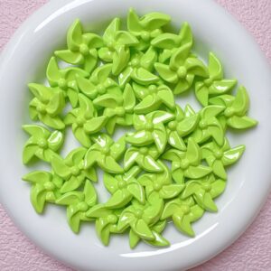 07-fruit green / Size is about 22mm, hole diameter is about 3mm