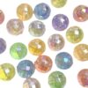 Wholesale Stylish Acrylic UV Plated Cut Globe Loose Beads for DIY Phone Straps Keychains Fashion Accessory