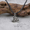 Wholesale Antique Silver Triangle Pendant Necklace Hip Hop Nordic Fashion Jewelry Accessory For Boutique Resale