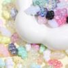 Wholesale White Chubby Cloud Acrylic Loose Beads for DIY Phone Charm Jewelry Making Keychain Accessories