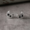 Wholesale Stylish Antique Silver Owl Earrings Alloy Fashion Accessory For Everyday Wear
