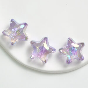 06-five-pointed star light purple / See details for dimensions