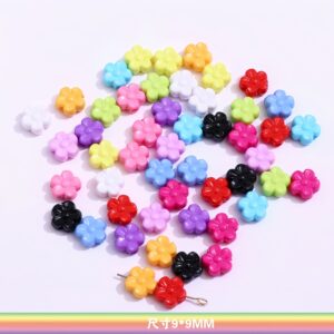 13-randomly mix colors / Size is about 9mm (sold by the piece)