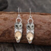 Wholesale Retro Owl Cat Eye Alloy Earrings Chic Gift For Women