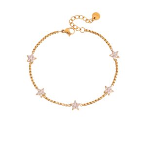 Five-pointed star bracelet