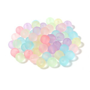 Hand-felt paint round beads / Diameter about 6mm, aperture about 1.8mm