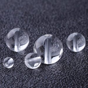 Wholesale Acrylic Transparent Round Loose Beads 6mm DIY Jewelry Supply for Bracelet Necklace Bag Charm Phone Accessory
