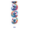 Wholesale 2/8/16pcs Paint Splash Fantasy Creature & Block Figure Print Pen and Bookmark Stickers UV DTF Wraps