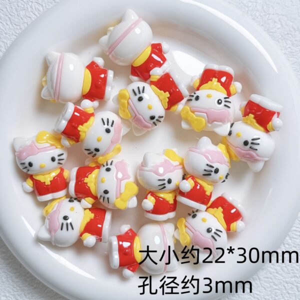 oly-d96a0098ed00af23f634f0582ea7de5e Wholesale Silicone Beads UV Plated 3D Standing Cat Charms for DIY Phone Chain Jewelry Accessory