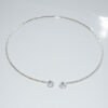 oly-d99c6fbfd68df7520d420e57836c978a Wholesale Heart Zircon Crystal Jewelry Set Silver Tone Bridal Choker Necklace Bracelet Earrings Party Wear Gift For Boutique Resale