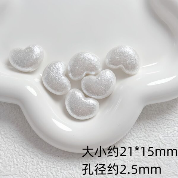 oly-d9ae0c54f466511d26b369db2e23e4cb Wholesale Heart Shape Pearlescent Acrylic Beads for DIY Phone Keychain Jewelry Making - Chic Gift Craft Supply