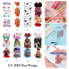 Wholesale 2/8/16pcs Medical Care Religious Figure Mystic Eye Star Graffiti Print Pen and Bookmark Stickers UV DTF Wraps OLY Exclusive