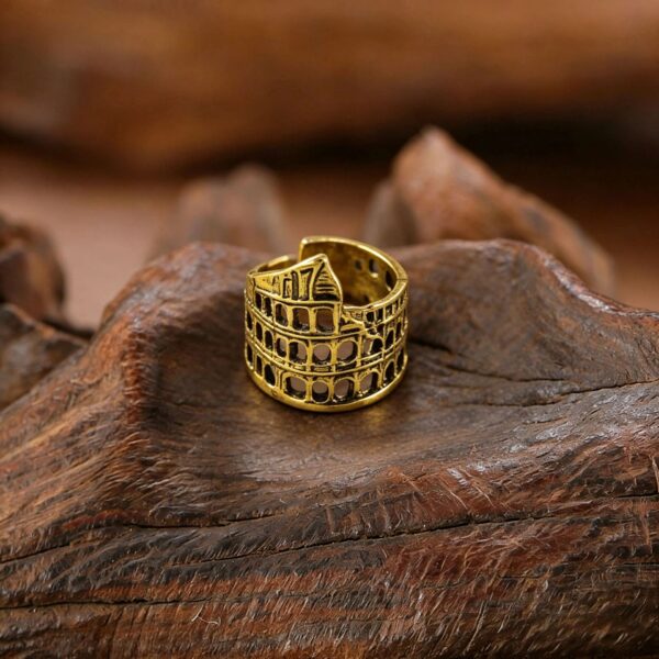 oly-da7ab563ad3e413981f7fed4c1b9b4a6 Wholesale Retro Roman Colosseum Open Ring Fashion Jewelry Accessory Gift For Boutique Resale