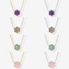 oly-da86b335eeb811487742393b13bd1c27 Wholesale Geometric Hexagon Natural Stone Necklace Amethyst Gem Pendant Copper Material Diamond Inlay Process Fashion Accessory Gift For Women Boutique Resale