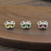 Wholesale Stylish Cat Shape Adjustable Ring Red Zinc Alloy Fashion Jewelry Accessory For Casual Gift Boutique Resale