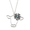 Wholesale Retro Geometric Hollow Flower Zodiac Pendant Necklace In Zinc Alloy Trendy Jewelry Accessory For Resale
