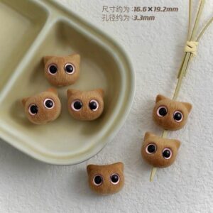 07-Brown pink eyes / See picture for size (sold by piece)