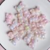 oly-dbb74ba2b640609d2cc40ee2bc896a4d Wholesale Acrylic Bear Loose Beads Glow-in-the-Dark Blue Two-Color Gradient Electroplated for DIY Phone Charm Jewelry Making Supply