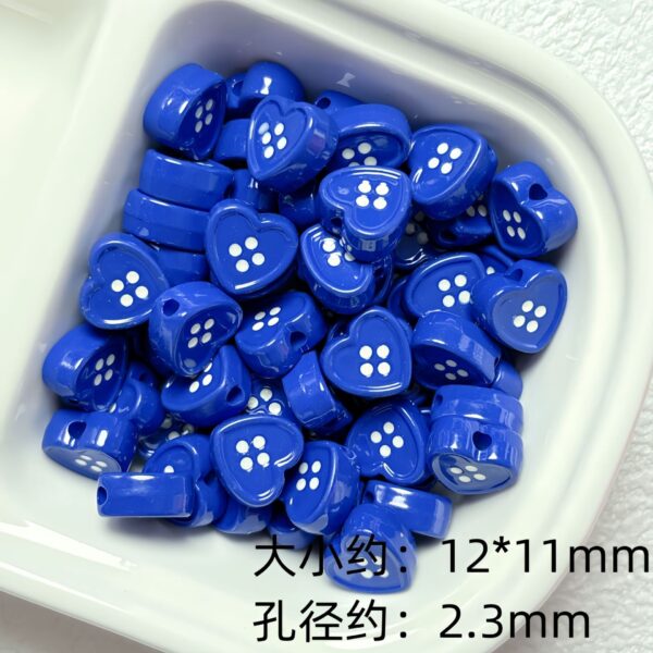 oly-dc64c1d16089405e086d033e18668b1f Wholesale Trendy Acrylic Love Button Beads Baking Paint Finish DIY Jewelry Making Supplies for Bracelet Necklace Craft