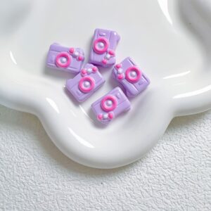 10-light purple / Size is about 20*15mm, hole diameter is 2mm