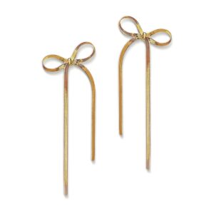 Long earrings gold