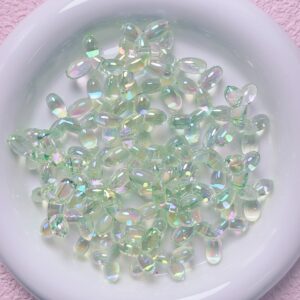 08-light green / Size is about 28mm, hole diameter is about 2.5mm (sold by the piece)