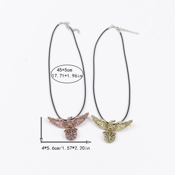 oly-dd1547327bf8759774a1d940453bfdfb Wholesale Vintage Crow Pendant Necklace Ancient Red Zinc Alloy Fashion Jewelry Accessory