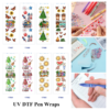 oly-dd2f9aa4c178b9a4c8cb85fdb0c785e7 Wholesale 2/8/16pcs Summer Camping Holiday Themed Pen and Bookmark Stickers UV DTF Wraps