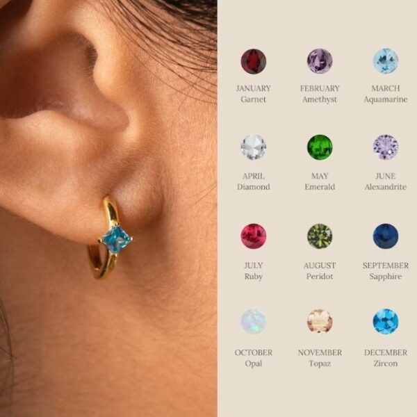 oly-dd31dc1e1521fecc8d49f5df849bf861 Wholesale Minimalist Rhombus Birthstone Earrings For Women Copper Copper Material Diamond Inlay Process Chic Fashion Accessory Boutique Resale Gift