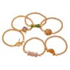 oly-dd385c68101897e623785535b299528d Wholesale Food Themed Cupcake Cookie Stretch Bracelet Electroplated Copper Chic Fashion Accessory For Boutique Resale And Everyday Wear
