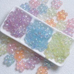 Wholesale Acrylic Luminous Shimmer Beads DIY Craft Supply for Jewelry Making Keychain Charms