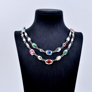 oly-dd6a1723b6eabe5ce113336cf27a4c60 Wholesale Vintage Ethnic Style Turquoise Double Layered Necklace Trendy Chic Jewelry Accessory For Boutique Resale And Gift