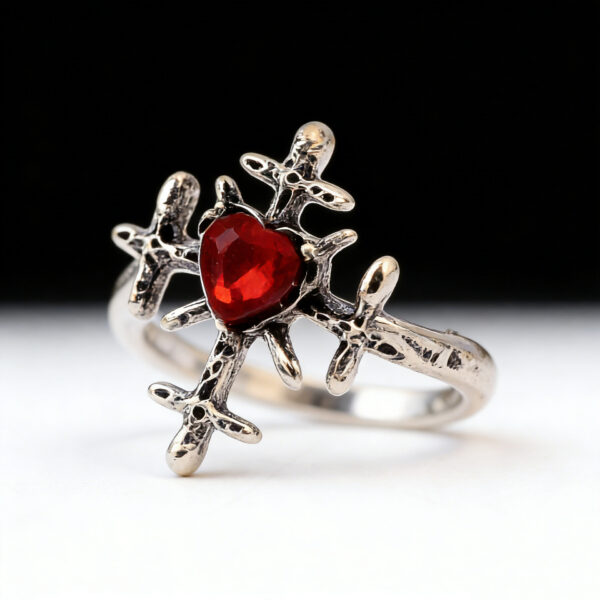 oly-dd85698692d3c06db02608a22a07b227 Wholesale Vintage Zinc Alloy Ring With Skull Eagle Cross Design Trendy Jewelry Accessory For Gift And Everyday Wear