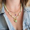 Wholesale Trendy Stainless Steel Pendant Necklace Heart Starfish Sun Design Boutique Resale Accessory