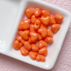 02-orange / Size is about 10mm, hole diameter is about 1mm